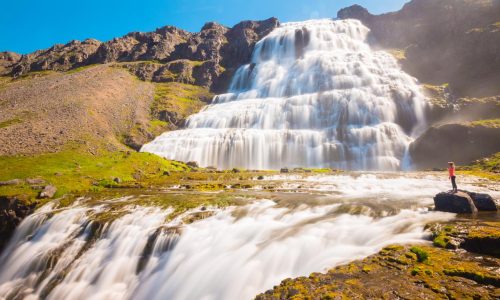 Island Dynjandi Wasserfall, Westfjorde